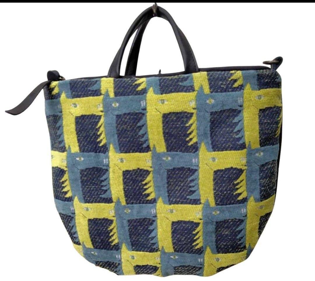 ミナペルホネン/thoroughbredサラブレットネイビー/ロングミニラウンド