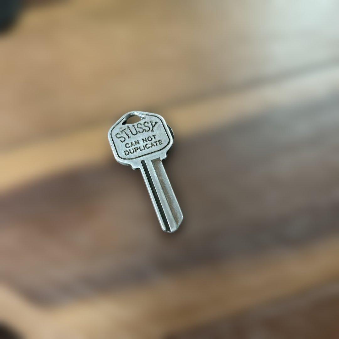 OLD STUSSY ブランクキー型 鍵型 キーホルダー