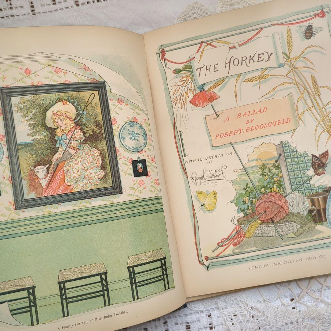 稀少1882アンティーク絵本 児童書 洋書古書 ヴンテージ ヴィクトリアン