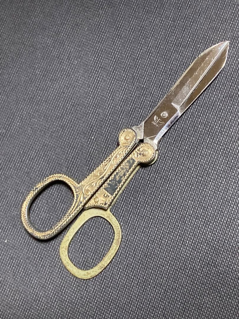 昭和 レトロ 折りたたみ ハサミ 藤本ナイフ - メルカリ