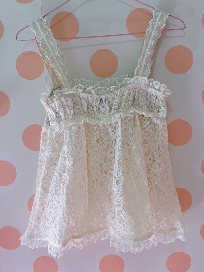 レア 平成初期 リズリサ レースフリルキャミ フェアリーグランジ 平成