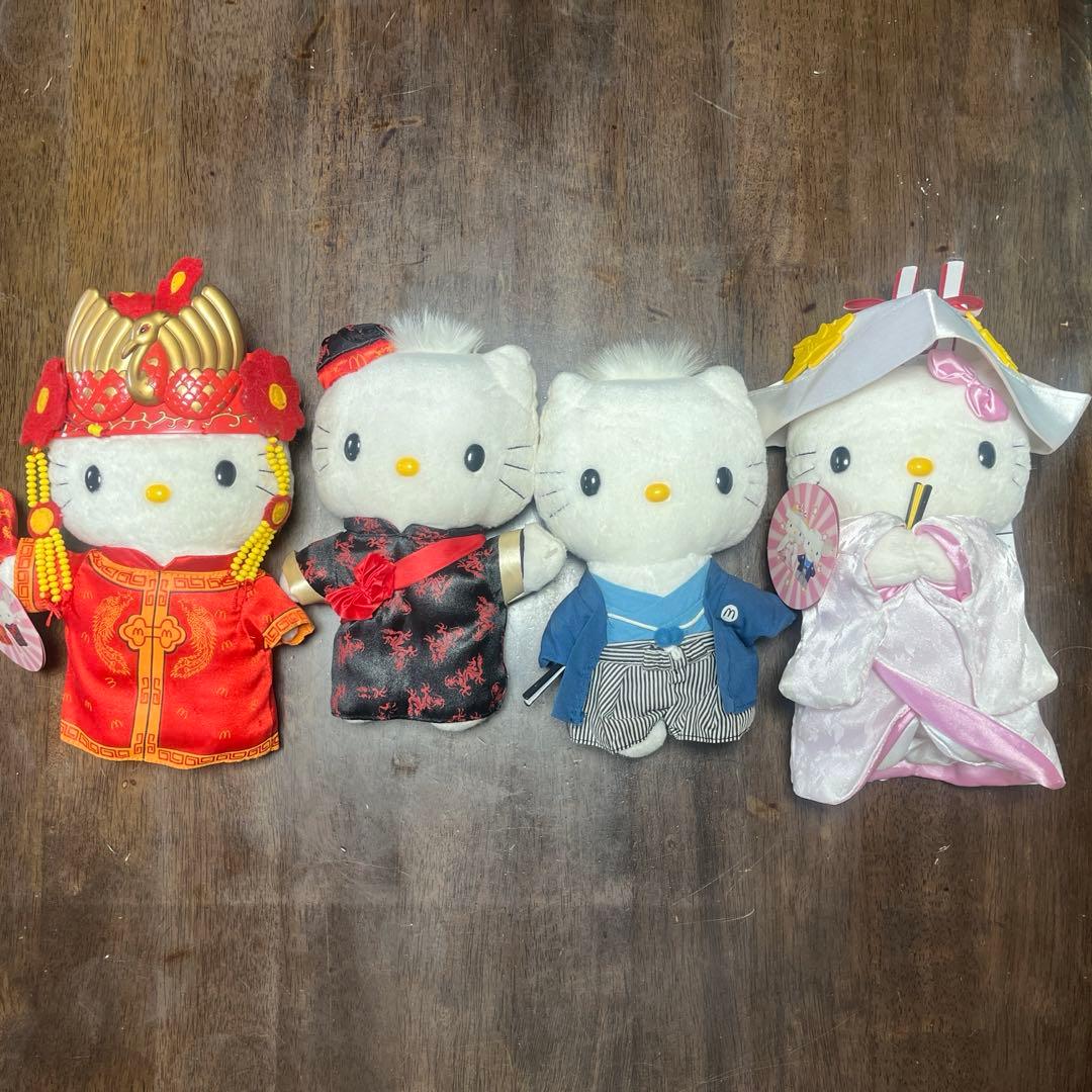 レア〈マクドナルド×ハローキティ〉ペアぬいぐるみセット 2000年記念