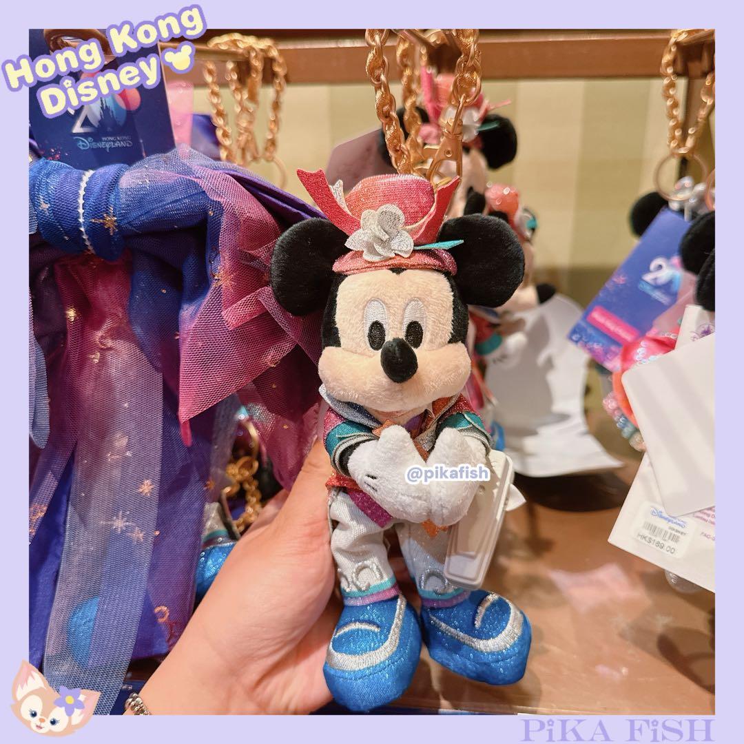 最新☆正規品】ミッキー 20周年 ぬいぐるみキーチェーン 香港