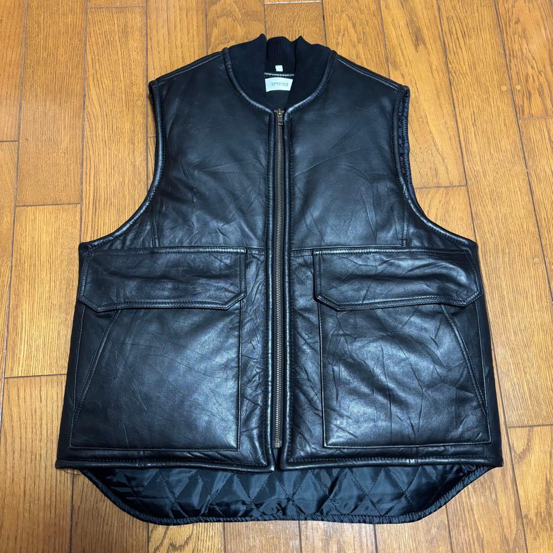 YOUSED リメイクレザーベスト carhartt カーハート ダックベスト