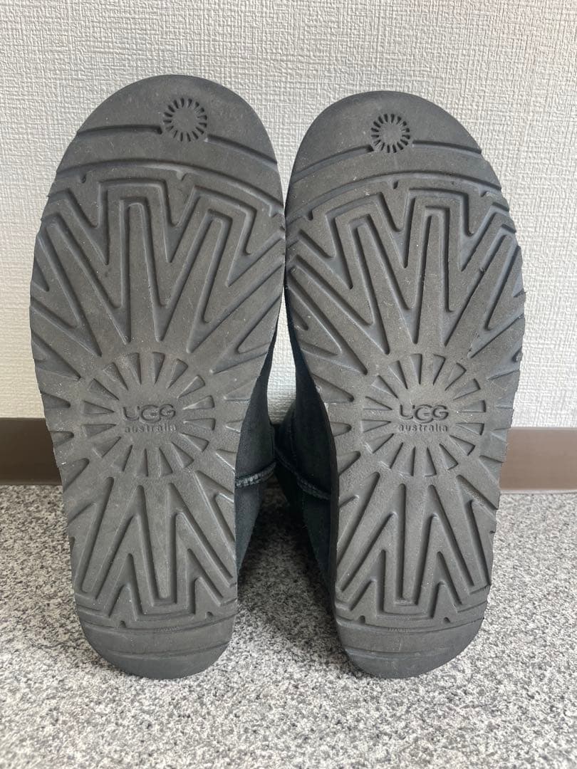UGG ブラック ムートンブーツ ショートブーツ 28.0cm