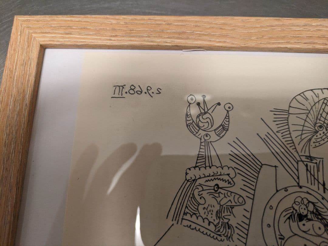 未使用】【ピカソ 真作】真作保証紙COA付き✰大変希少なエッジング画集