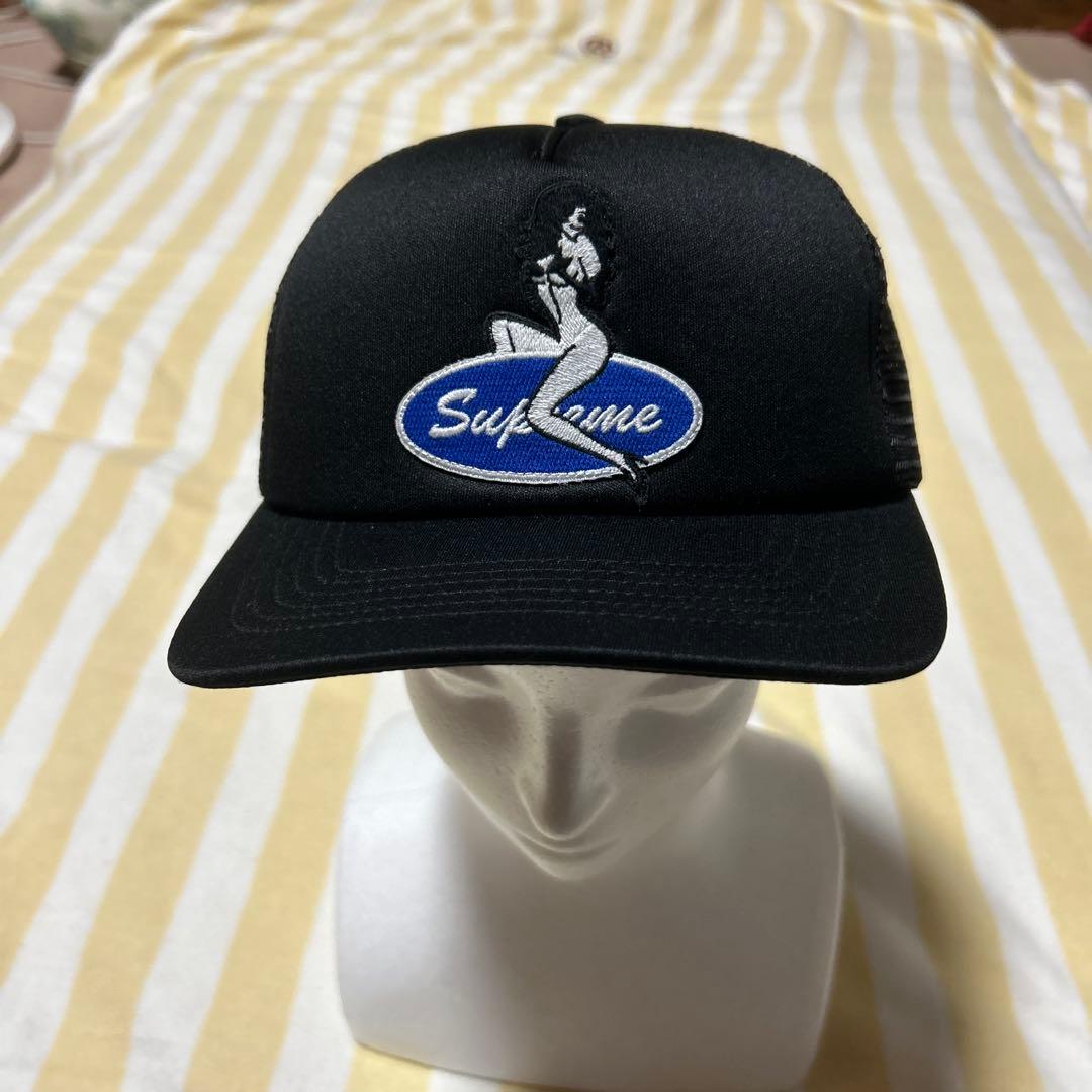 無*糖様 Supreme ブラック トラッカーキャップ - メルカリ