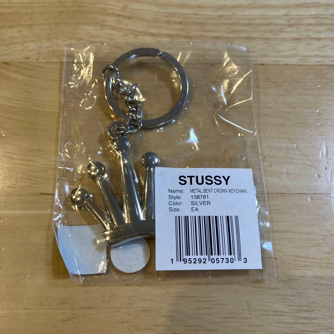 stussy ステューシー クラウン キーチェーン カラビナ キーホルダー
