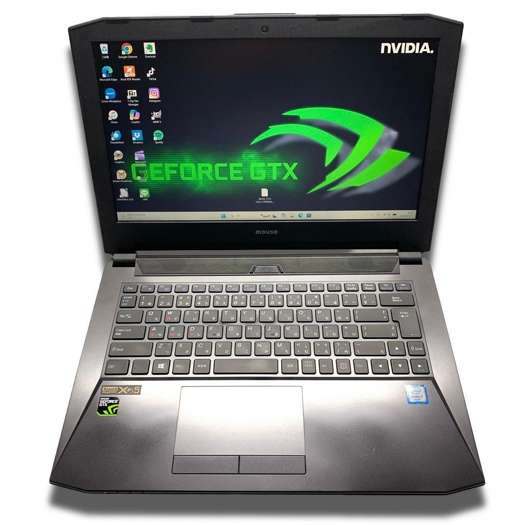 爆速ゲーミングノートPC i7 GTX GPU 爆速大容量ストレージ1128GB