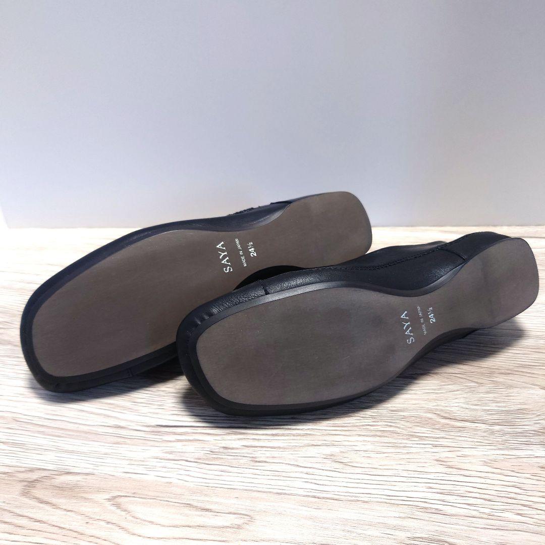 SAYA プラットシューズ　ブラック　24.5cm