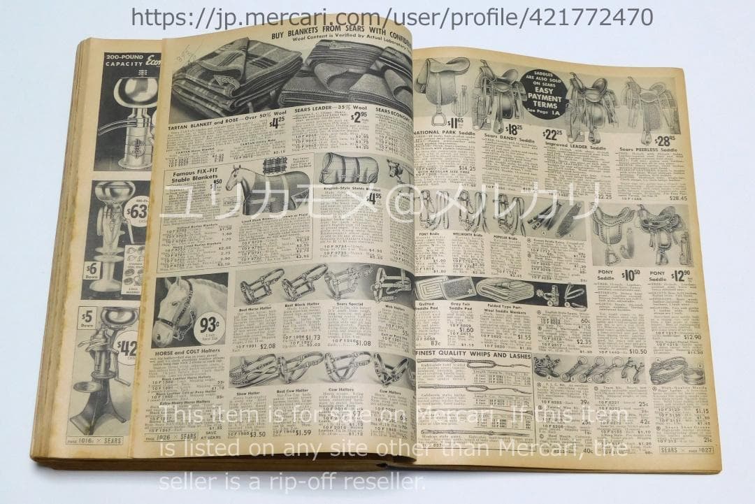 ヴィンテージ】シアーズ・ローバック カタログ 1937-38年秋冬号 - メルカリ