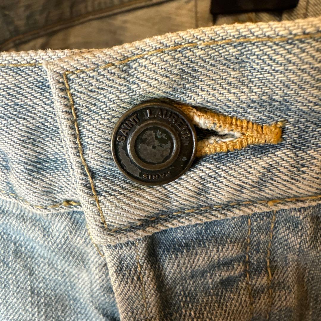 SAINT LAURENT】ライトブルーデニム D01M/SL LM 31 - メルカリ