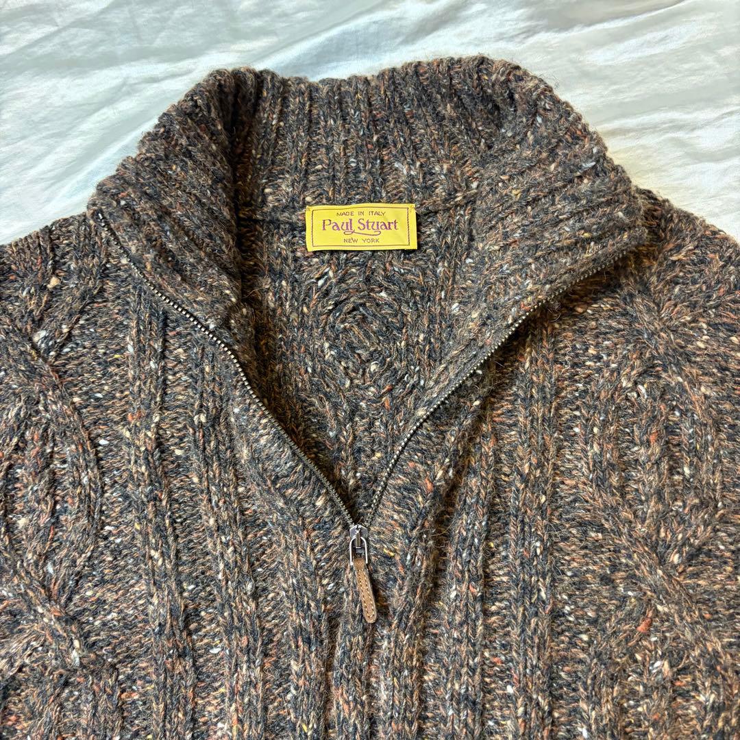 イタリア製 ポールスチュアート ハイネックセーター ブラウン系