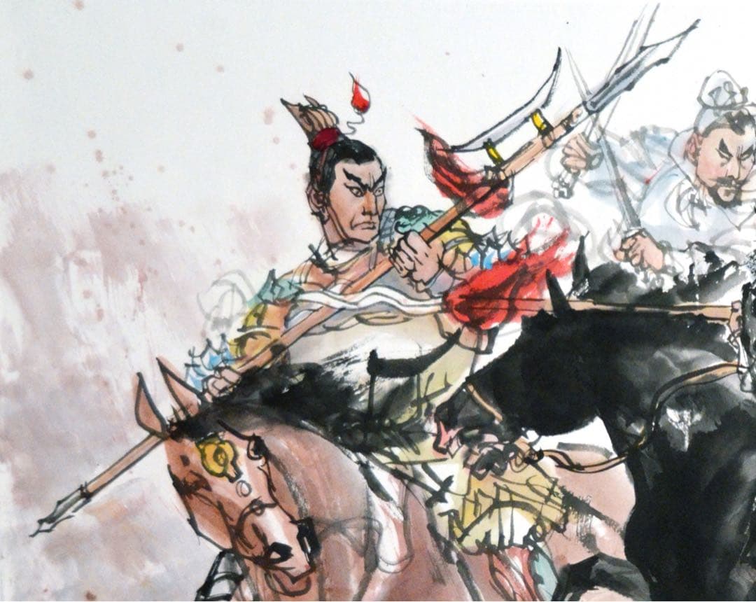 三国志 水墨画 戦闘シーン 三英戦呂布 - メルカリ