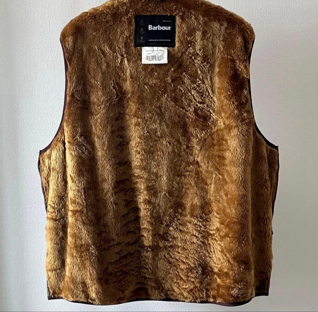 Barbour”バブアー”リバーシブル ジップ パイル ライナーベスト ボア