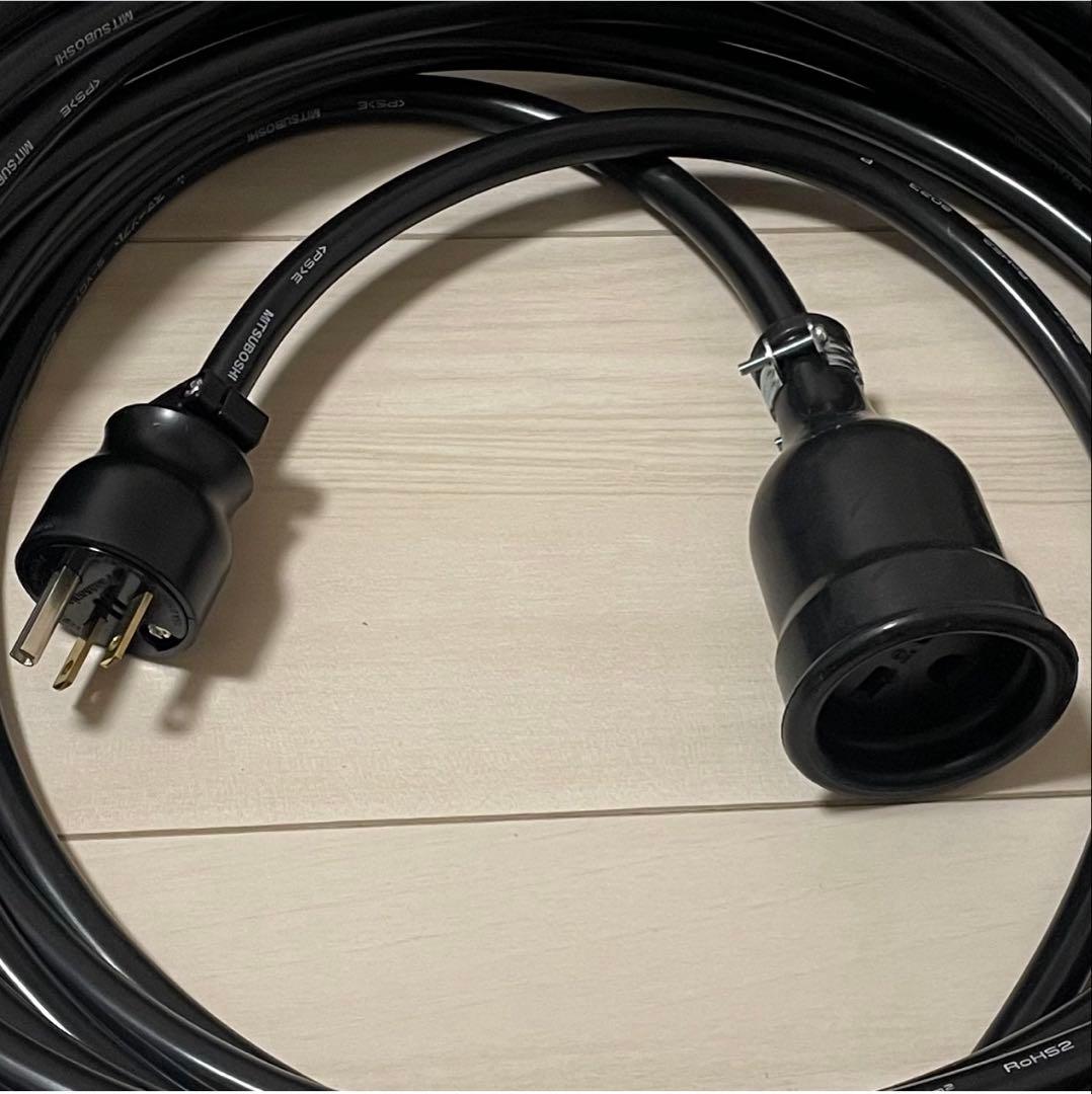 ☆防水☆長さ指定可能☆電気自動車EV 200V延長充電ケーブル 4メートル