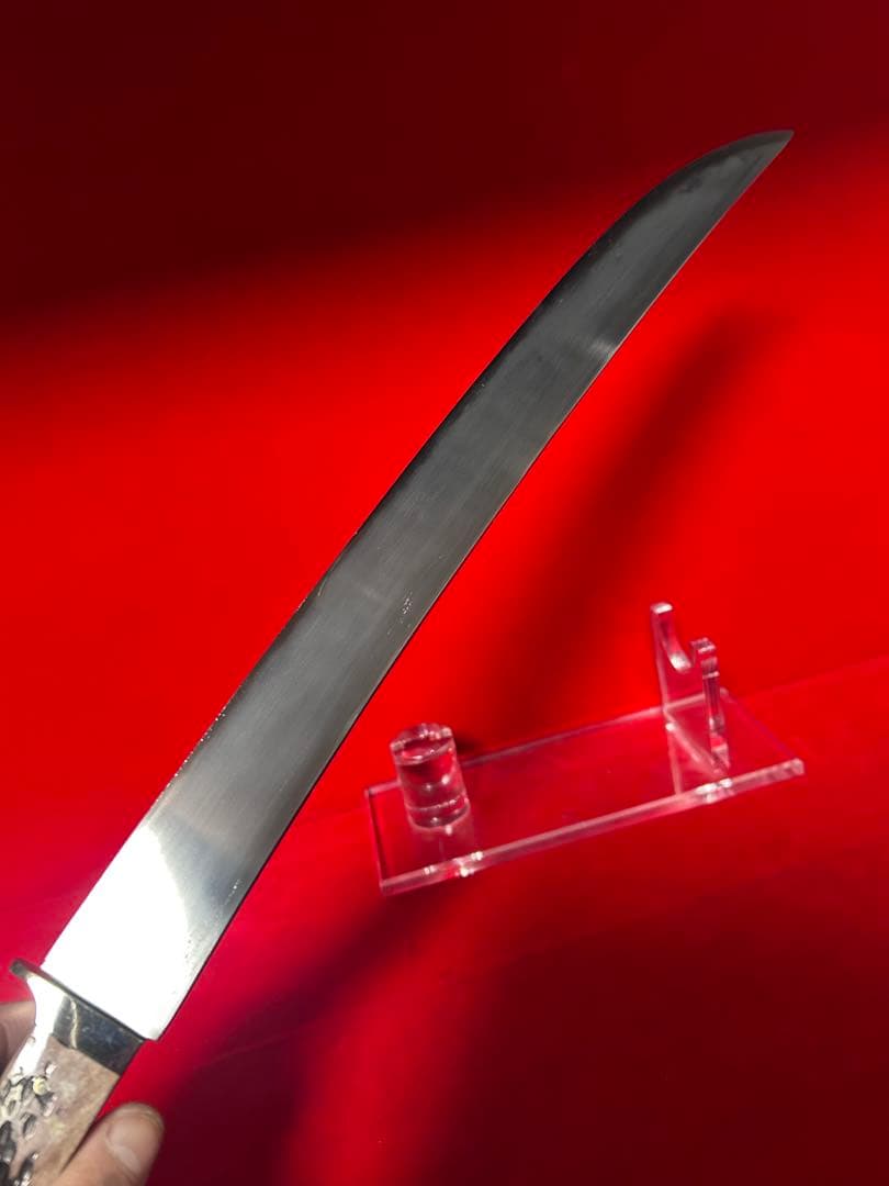 01580 鉈 剣鉈 先丸型 片刃 刃文綺麗 切味抜群 玉鋼