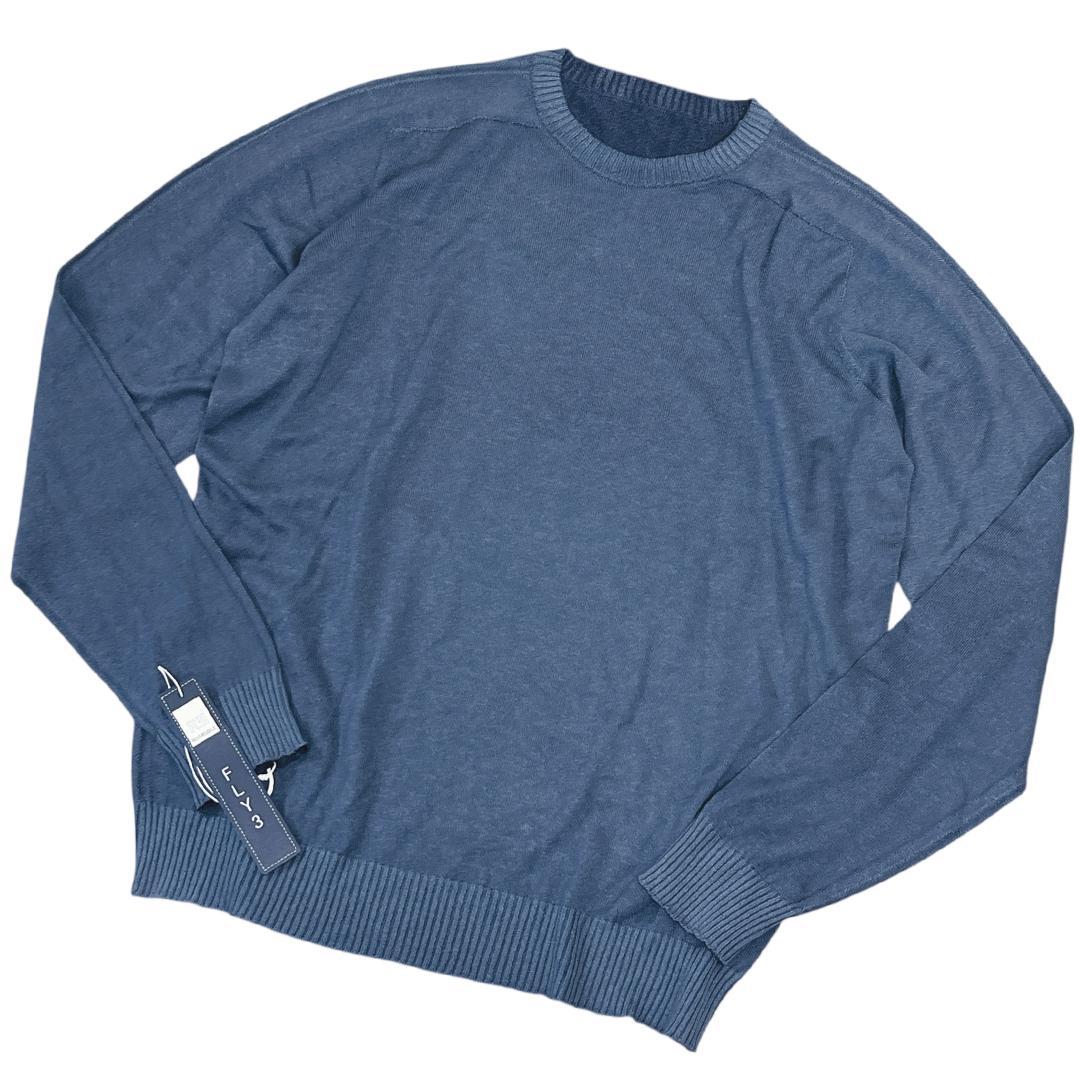 FLY3フライスリー綿竹カシミア素材シームレスニット52L /コットンカシミヤ