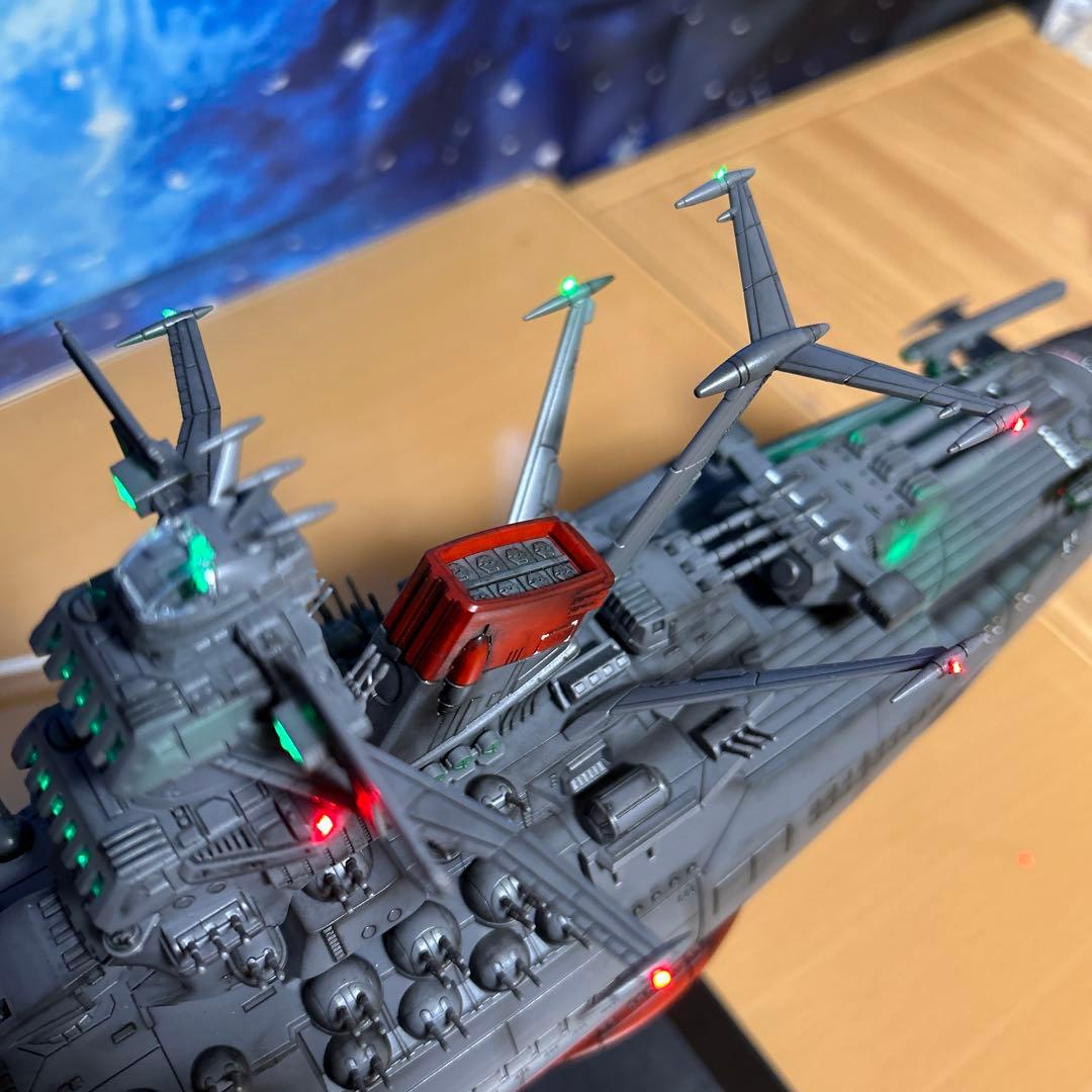 T*i様 宇宙戦艦ヤマト 1/500 フル電飾！完成品。墨入れ