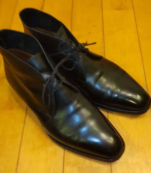 c*9様 美品ジョンロブ ロムゼイ 8.5E 8000ラスト ブラック チャッカ