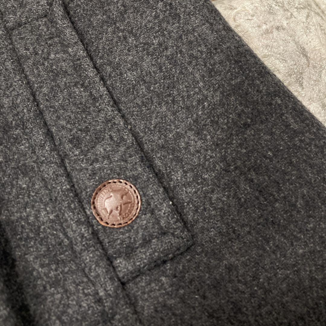 NU様専用 HUNTING WORLD ウールコート ロゴレザー イタリア製 - メルカリ