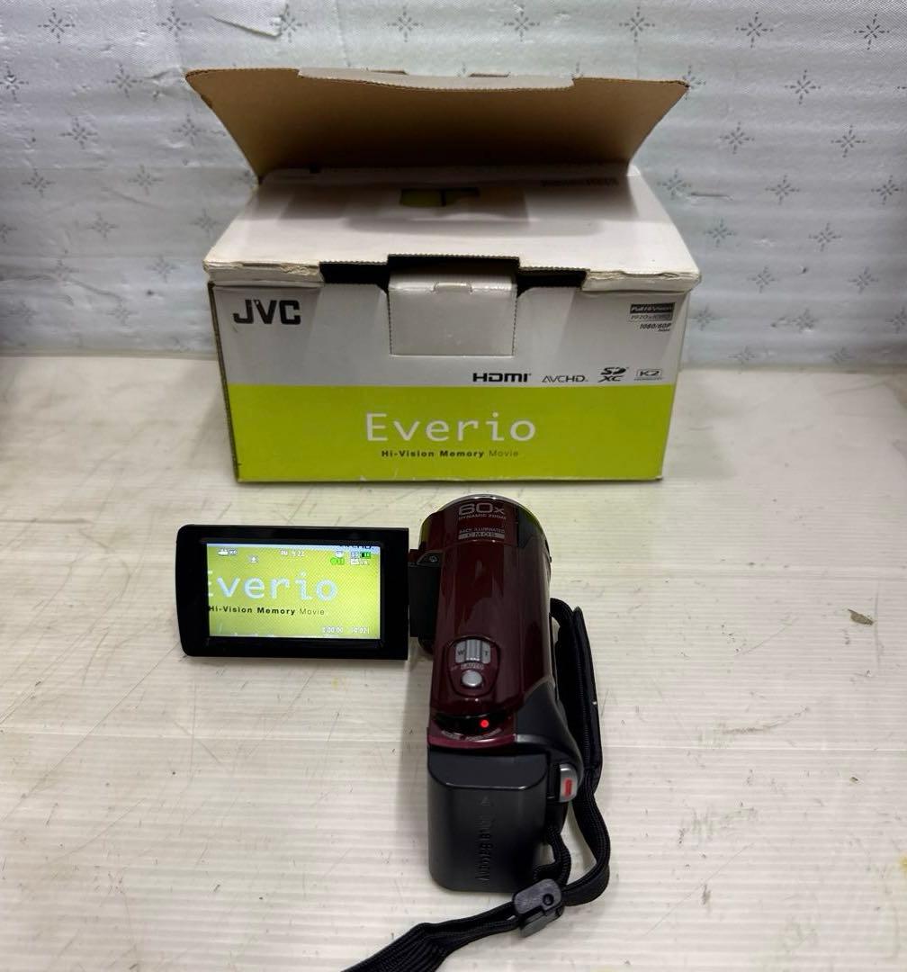JVC GZ-E66-R ビデオカメラ フルHD 光学40倍ズーム - メルカリ