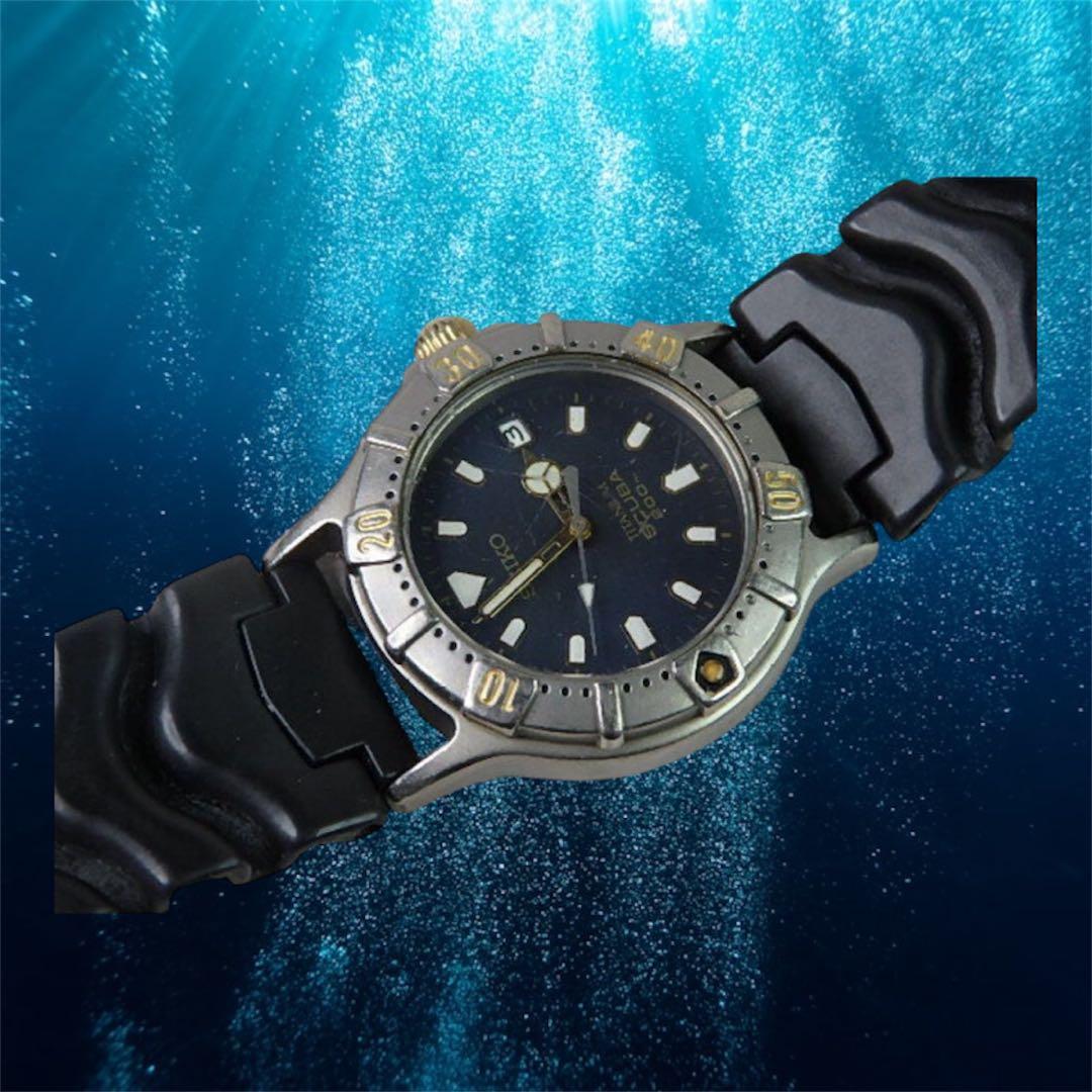 セイコー ダイバー Scuba 200m チタン 稼働 メンズ 腕時計 - メルカリ