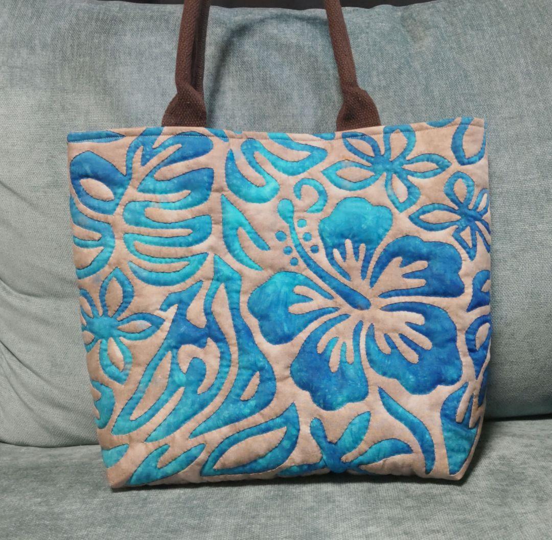 ハンドメイド ハワイアンキルトバッグ - メルカリ