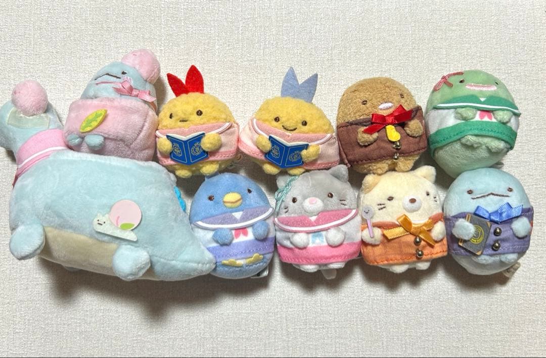 すみっコぐらし　てのりぬいぐるみ 10点セット　まとめ売り Yahoo!オークション -「すみっコぐらし てのりぬいぐるみ セット」の