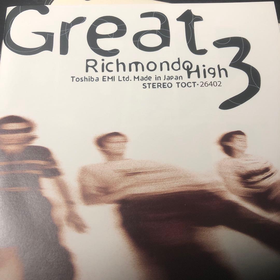 紙ジャケットGreat3/Richmond High 3 TOCT-26402