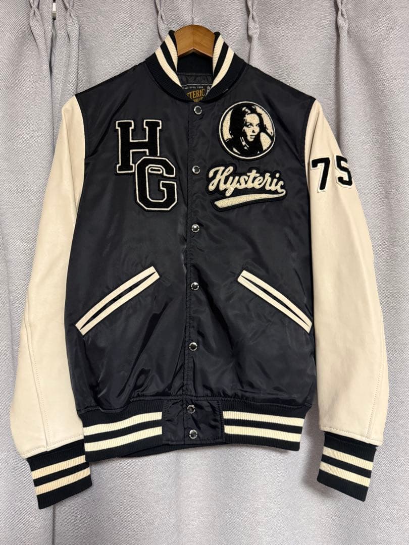 定価68200円Hysteric Glamour スタジャン 袖羊レザー - メルカリ