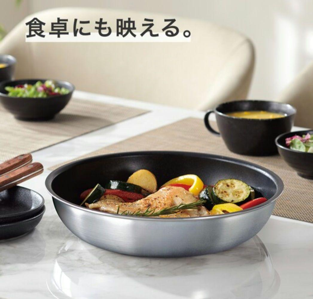 ニトリ 取っ手がとれる超軽量鍋、フライパン12点セット ガス火、IHも