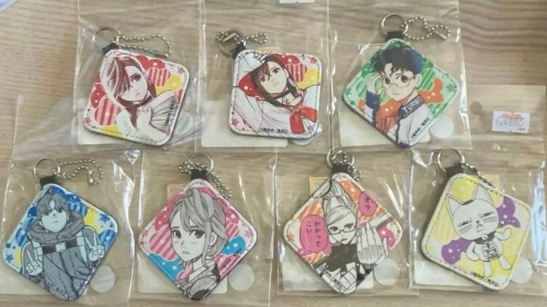 ダンダダン レザーチャーム キーホルダー ストラップ 合皮 セット