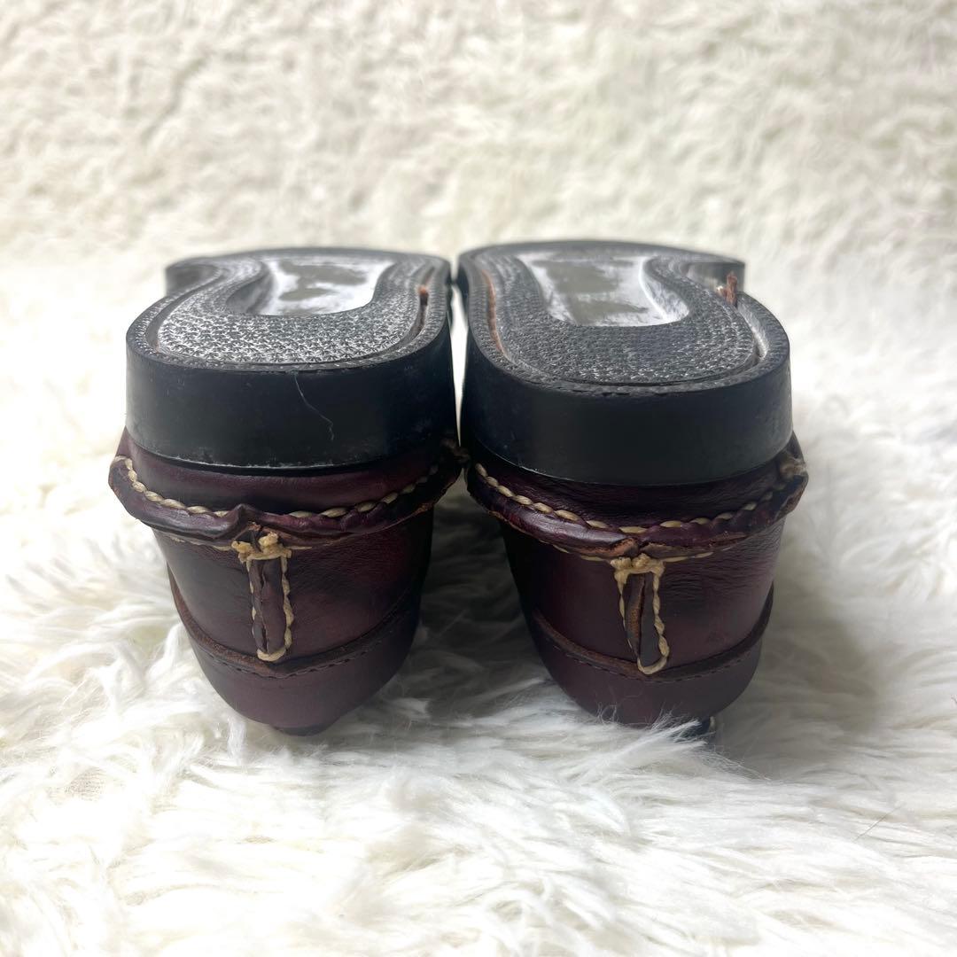 【美品】 USA製 ランコート デッキシューズ 26.0cm モカシン 本革