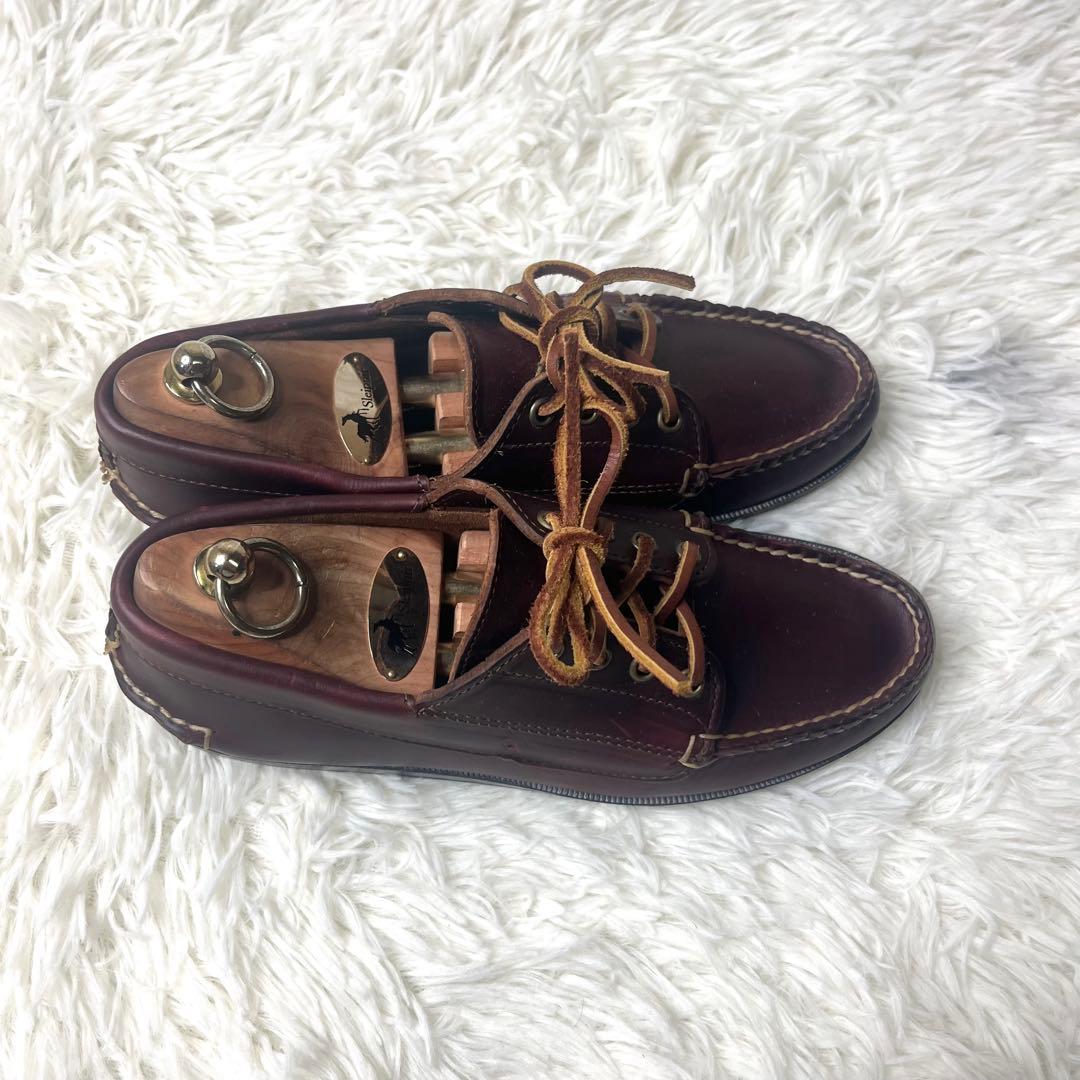 【美品】 USA製 ランコート デッキシューズ 26.0cm モカシン 本革