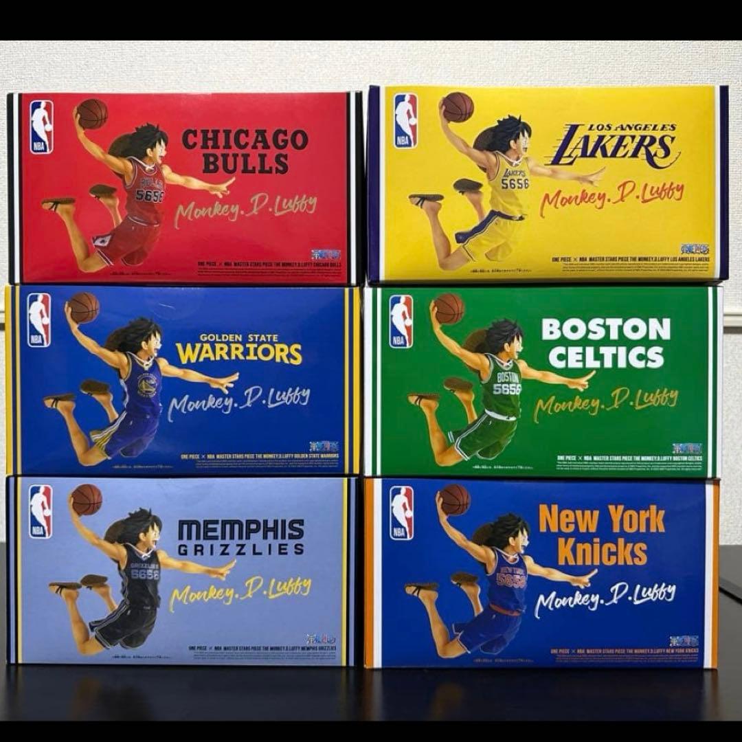 最安値】NBA ルフィ ワンピースベースショップ 6体セット - メルカリ