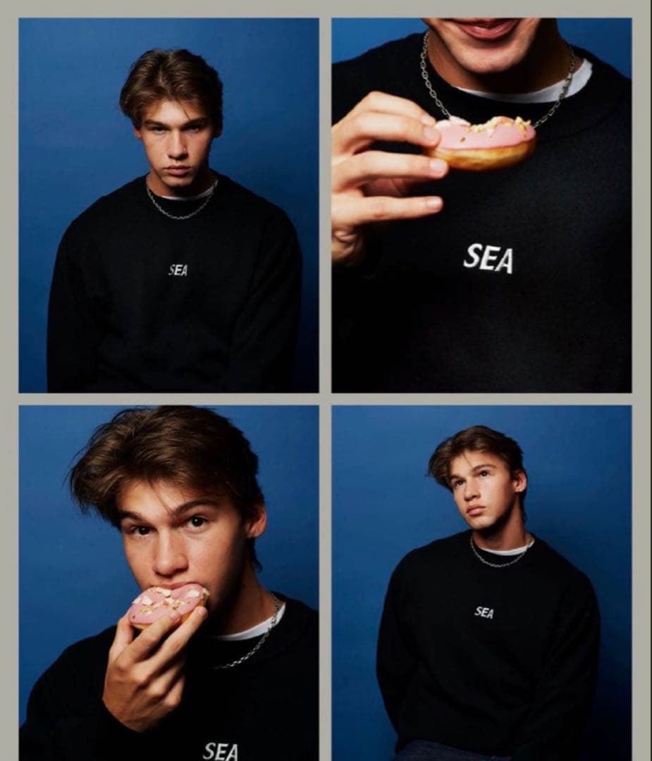 トップス WIND AND SEA Cotton Cashmere Knit Black HALF ZIP COTTON CASHMERE KNIT（ニット/セーター）｜WIND AND SEA