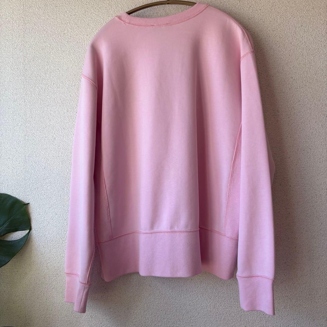 美品 POLO RALPH LAUREN ロゴ刺繍 スウェット ピンク Mサイズ