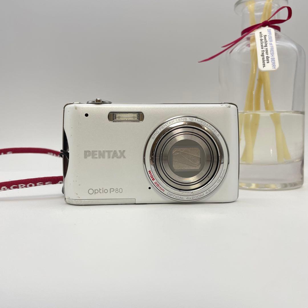 動作確認済✨PENTAX Optio P80✨スマホ転送OK 平成レトロ 可愛い