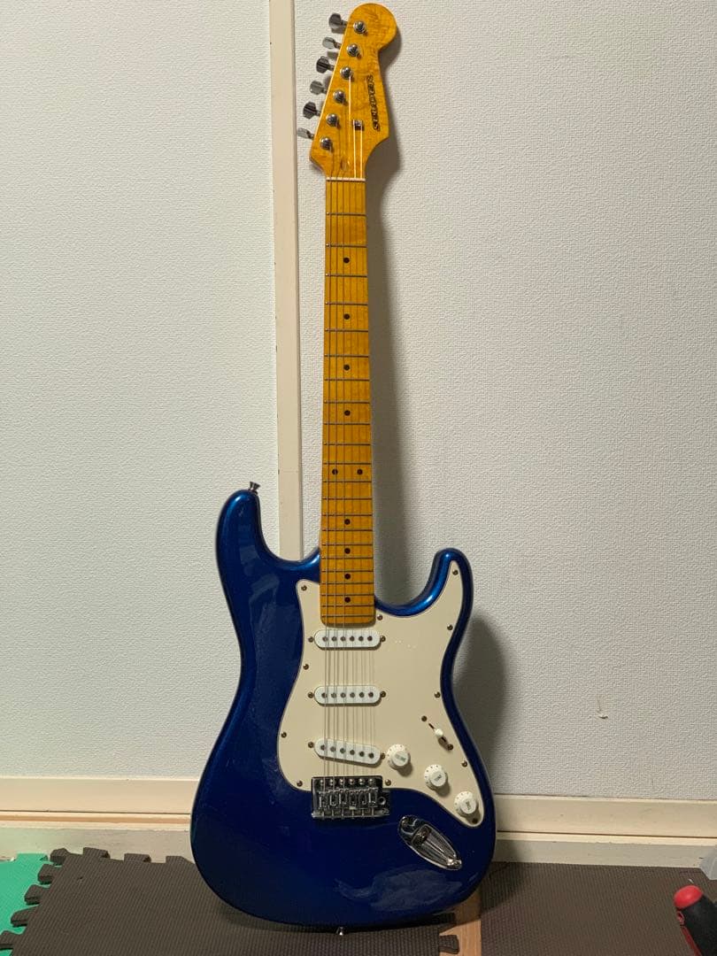 セルダー SELDER ストラト ストラトキャスター メイプル 杢目 青