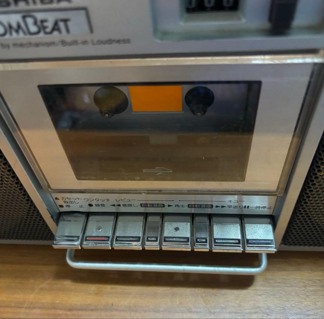 東芝ステレオラジオカセットレコーダー RT-8980SM ビンテージ 昭和