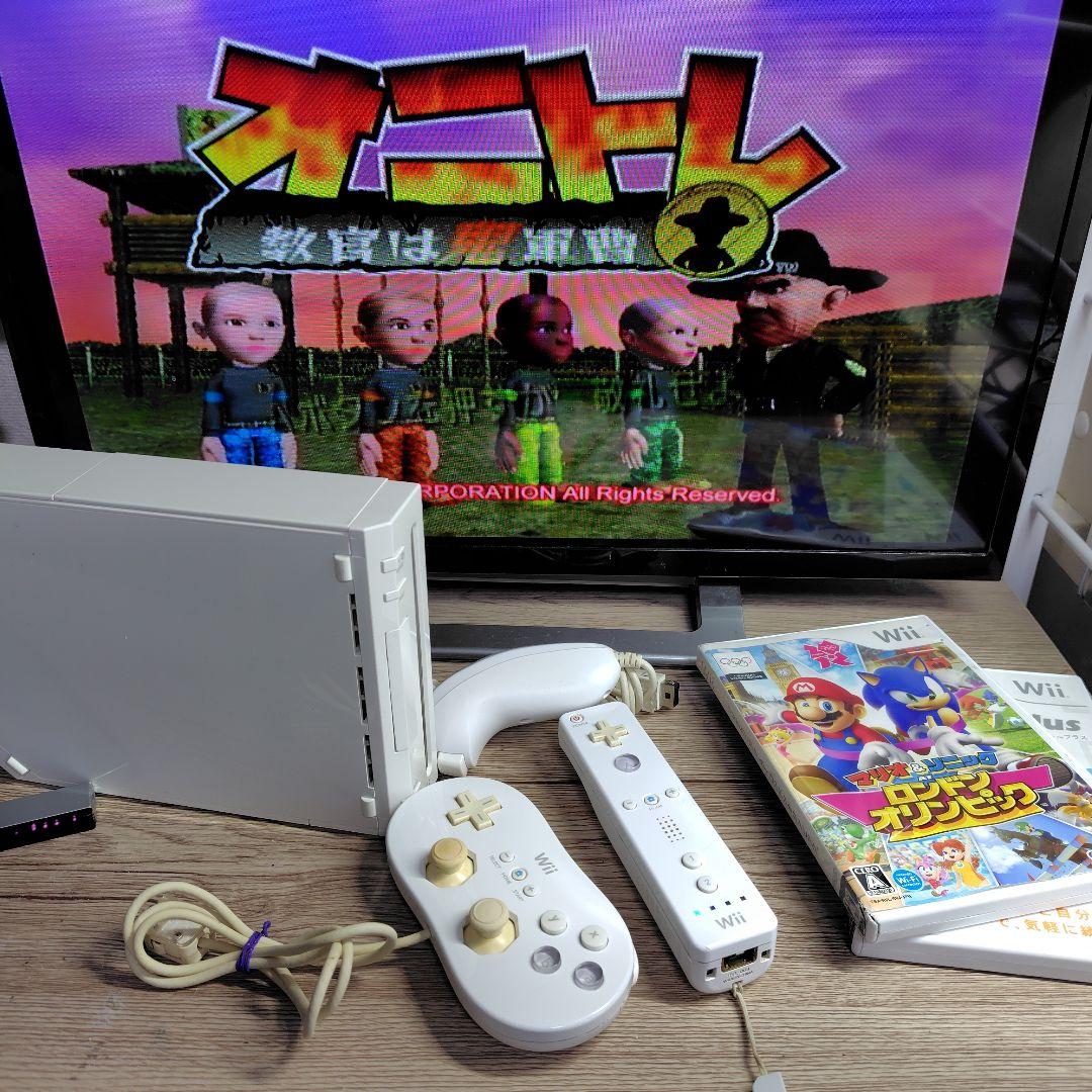 動作確認済】wii 本体 一式 ソフト セット ② - メルカリ