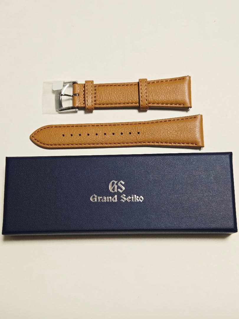 (非売品)【グランドセイコー】メンズサイズ レザーバンド(かん幅23㎜) グランドセイコー RG01W23BK ブラック｜23mm｜クロコダイル替えバンド