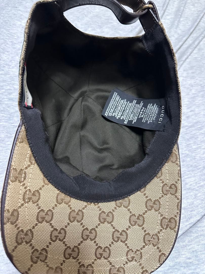 GUCCI GGパターン キャップ ベージュ
