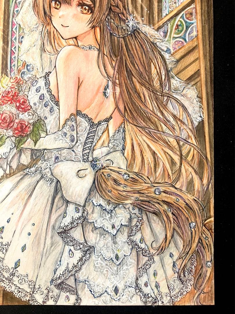 手描きイラスト 色鉛筆画 オーダー商品 - メルカリ