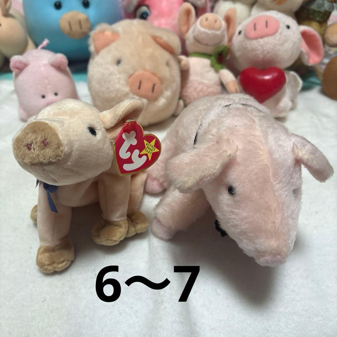 ブタ ぬいぐるみ＆マスコット 17こ まとめ売り バラ売り不可 中古品 ②