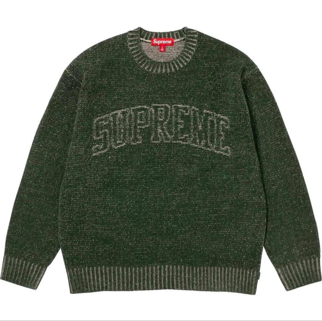 Supreme Contrast Arc Sweater オリーブ S - メルカリ