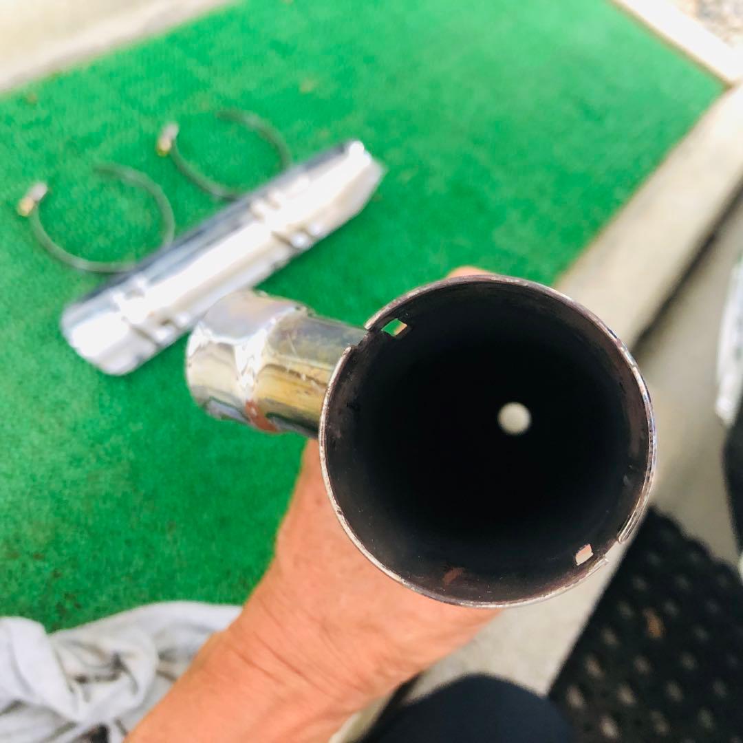 スクリーミンイーグル ハーレーFLSTF スリップオンマフラー クローム