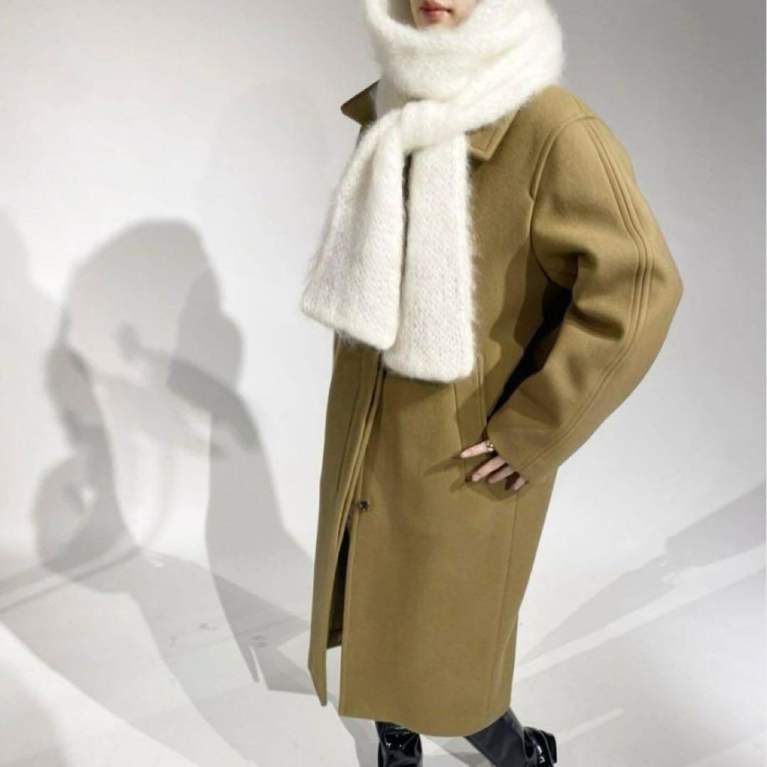 edit for lulu モヘア フーデットマフラー - メルカリ