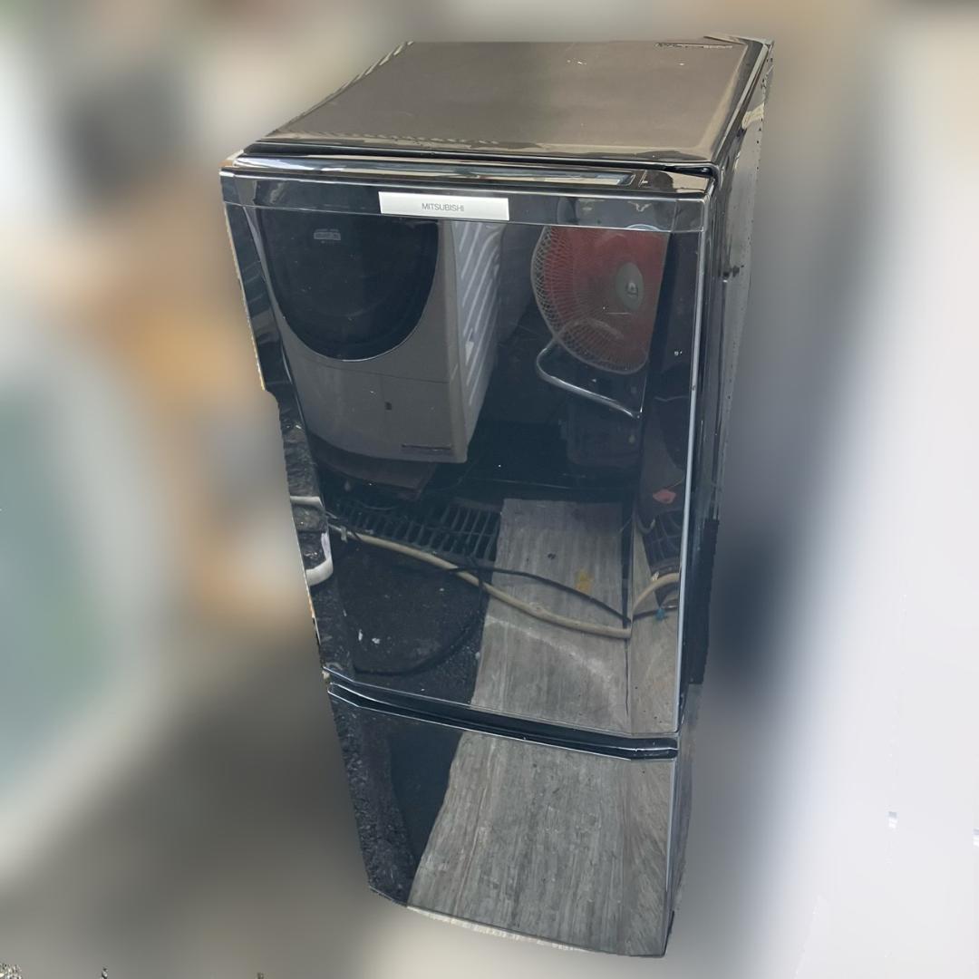福岡市 限定】三菱 ブラック 冷蔵庫「霜が付かない」2ドア 製氷 配達無料♬